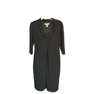 Scene by Donna Ricco little black dress cocktail style size small